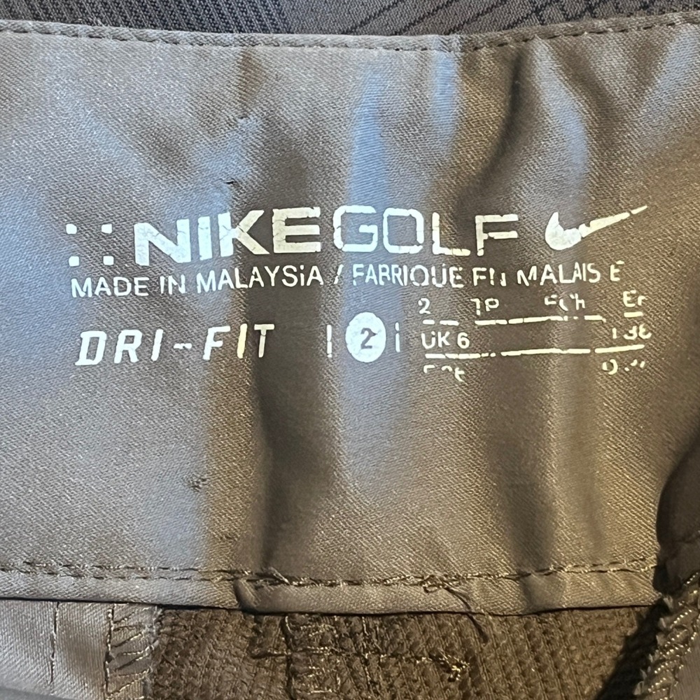 Nike Golf Dri-FIT Grey Plaid Straight Leg Trousers Pants Womens Size 2 - Picture 5 of 7